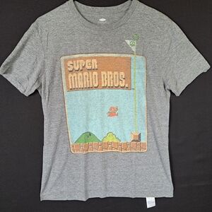 Super Mario Bros. Graphic Tee Short-Sleeve, Men's Size S, Level 1